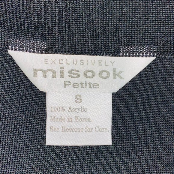 Exclusively Misook Black Pleat Hem Skirt S - Picture 6 of 6